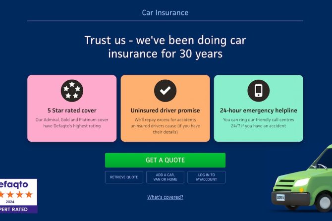 admiral car insurance website